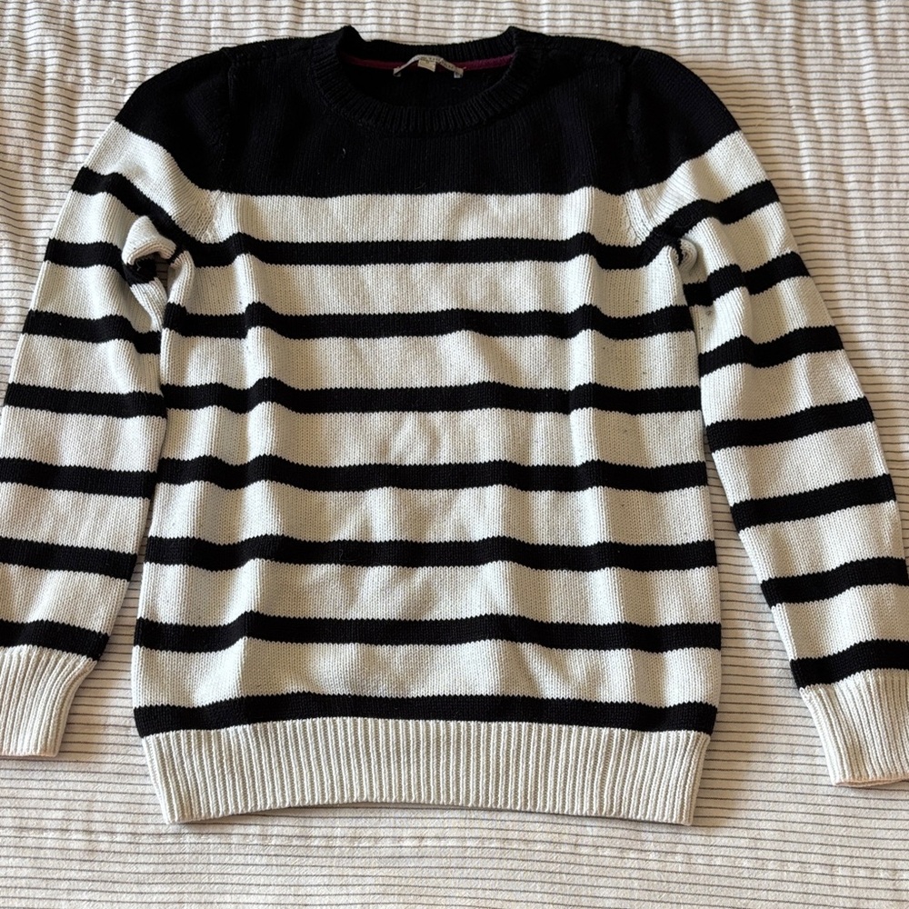 41 Hawthorn Black and White Striped Long Sleeve Top